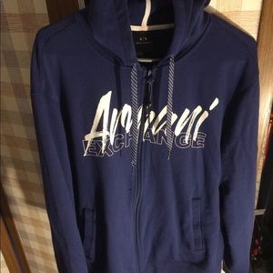 Armani Exchange Sweater Blue, Size Medium